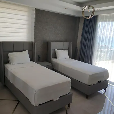 Apartmán Stylish Home With Shared Pools And Fantastic Sea View Near Beach In Alanya Konaklı